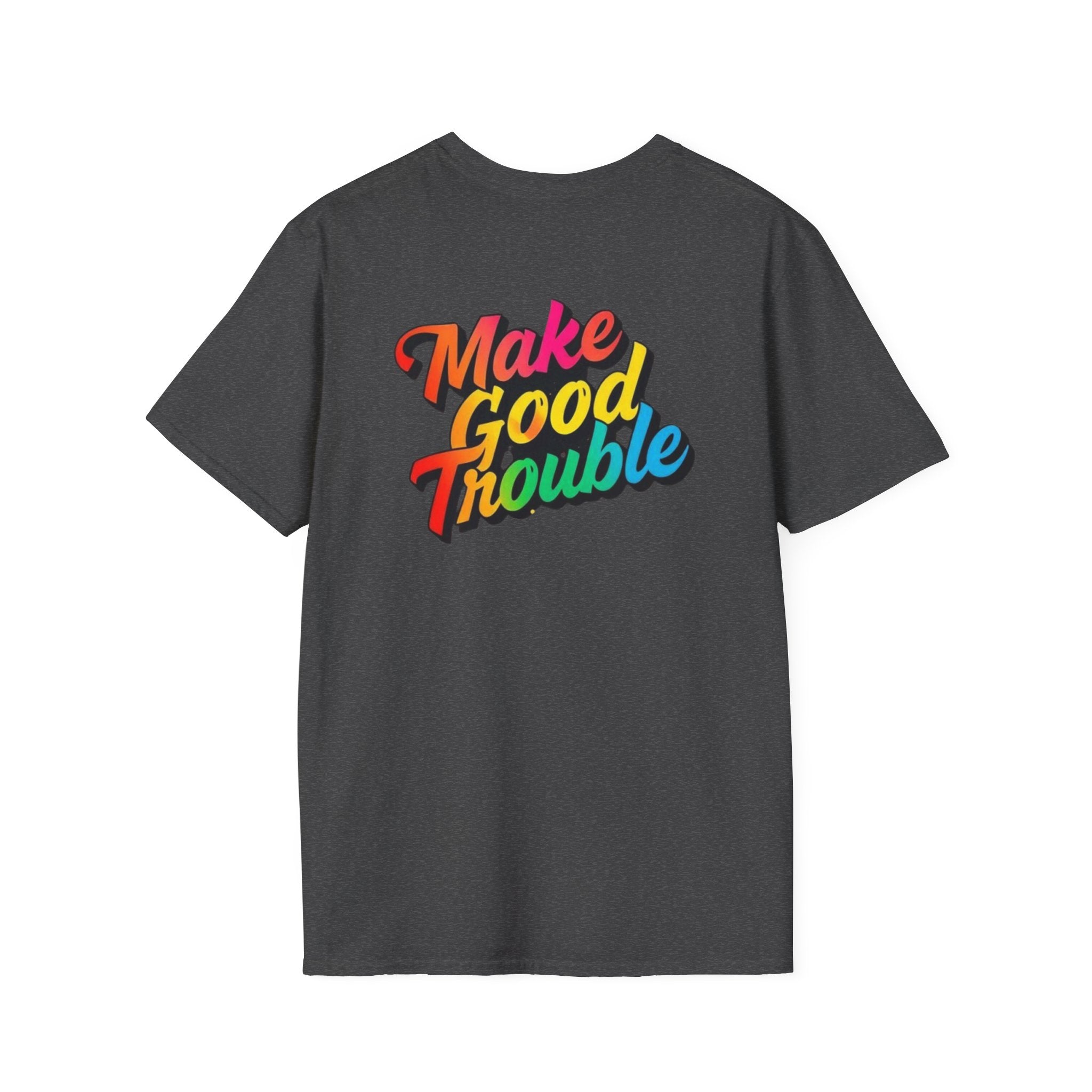 Make Good Trouble' Rainbow T-Shirt