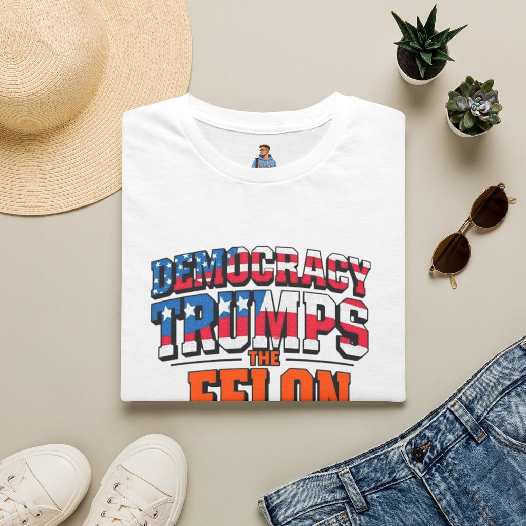 Democracy Trumps the Felon Graphic Tee