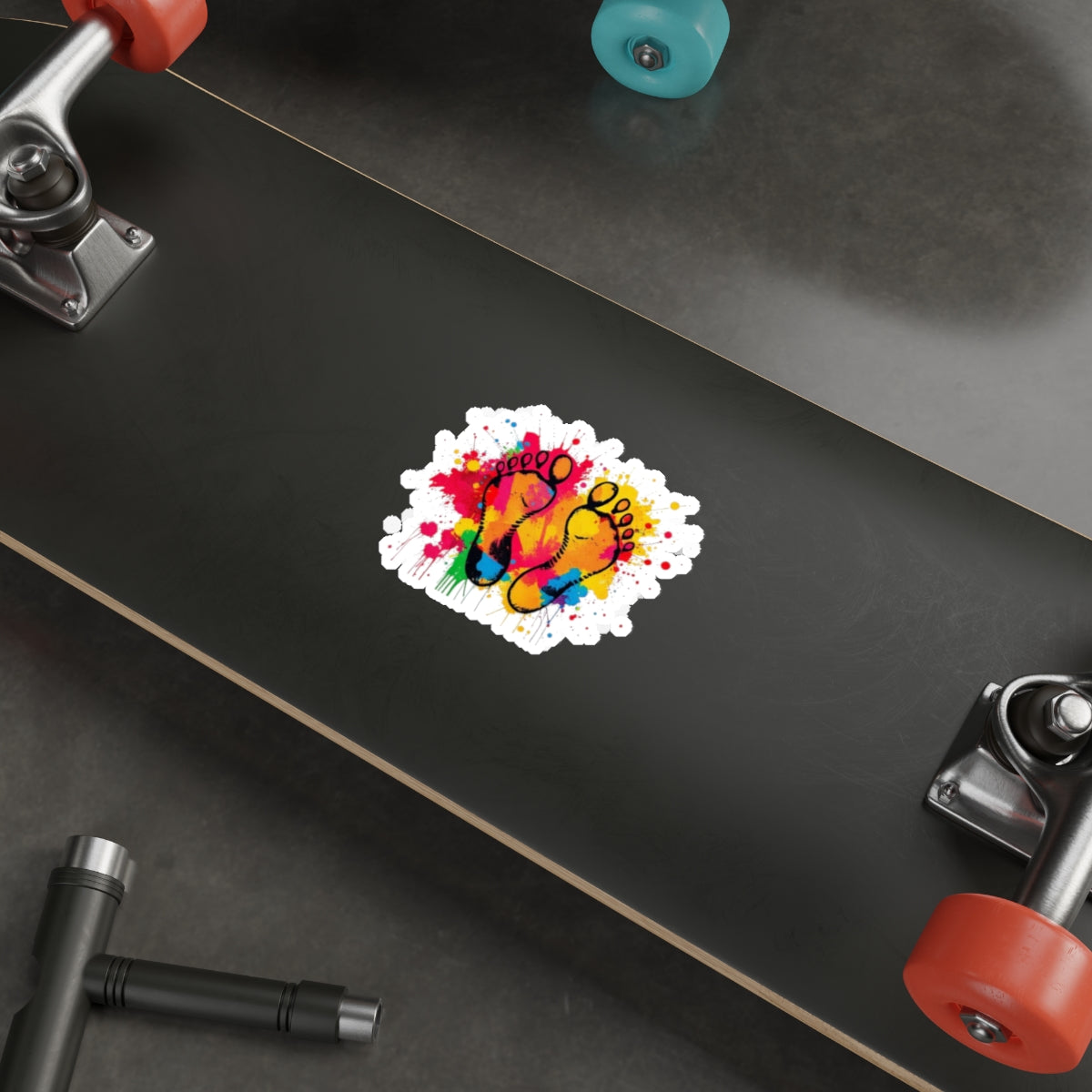Die-Cut Stickers - Rainbow Feet - EqualiTees.Me