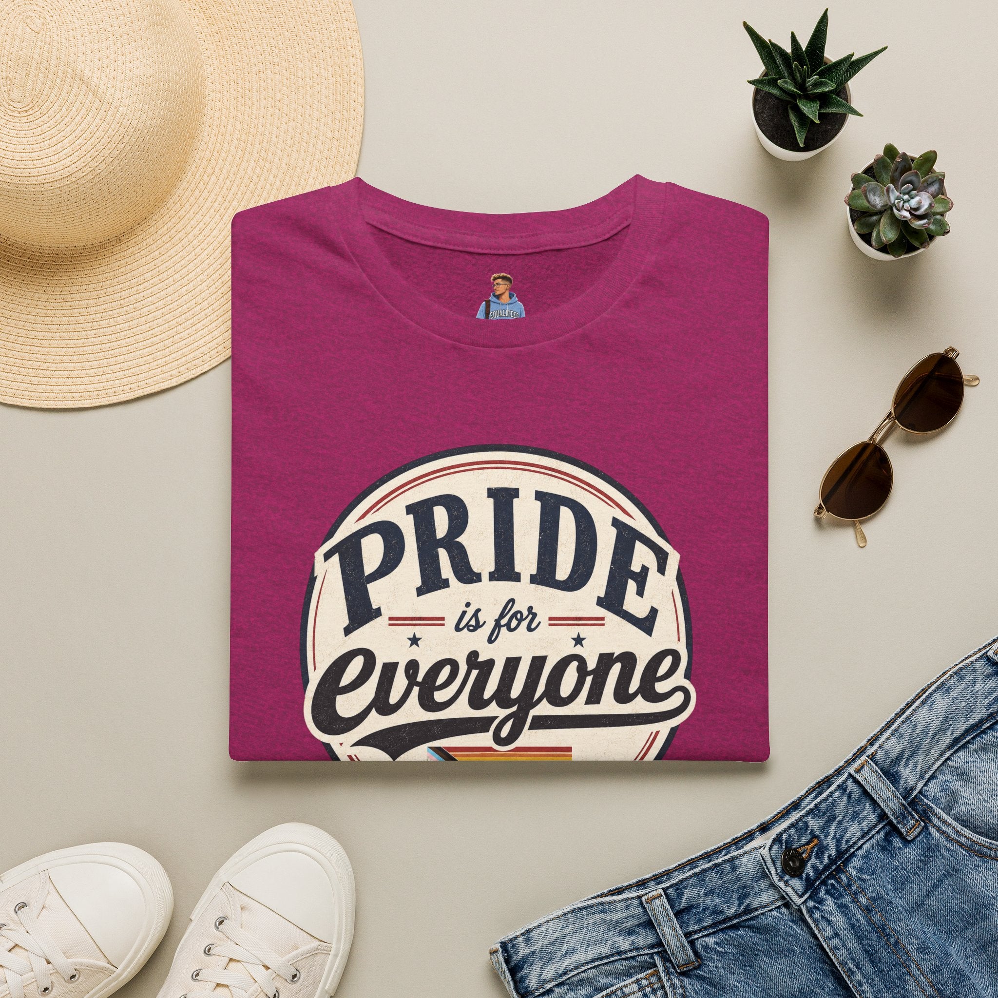 Pride Is for Everyone T-Shirt — Inclusive Retro Pride Tee