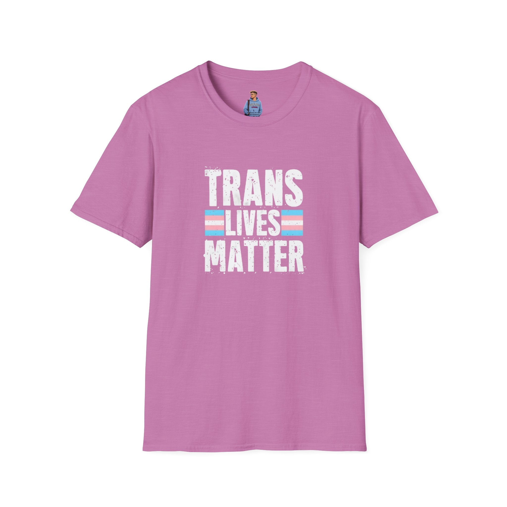 Camiseta unisex de estilo suave Trans Lives Matter: apoya los derechos LGBTQ+