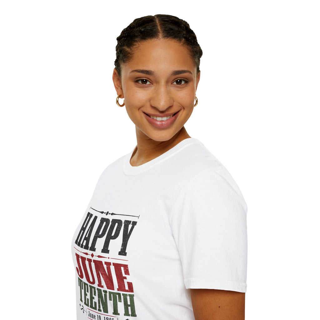 Juneteenth T-Shirt — "Happy Juneteenth" Celebration Tee