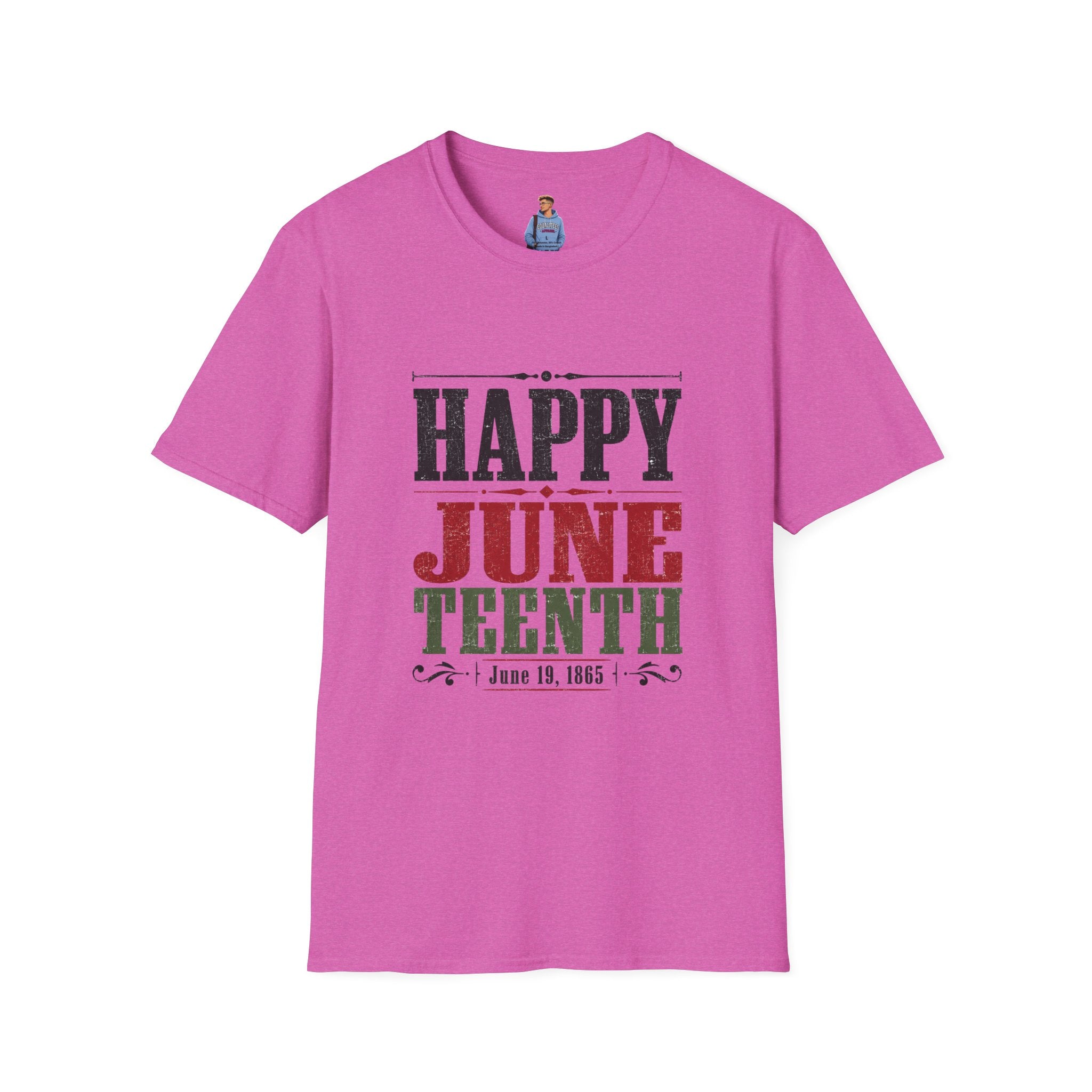 Juneteenth T-Shirt — "Happy Juneteenth" Celebration Tee