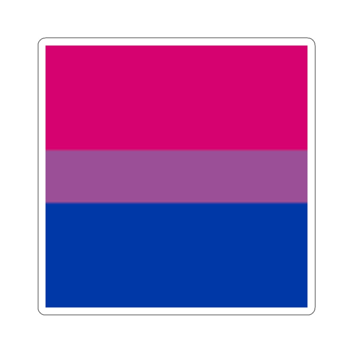 Die-Cut Stickers - Bisexual Pride Flag - EqualiTees.Me