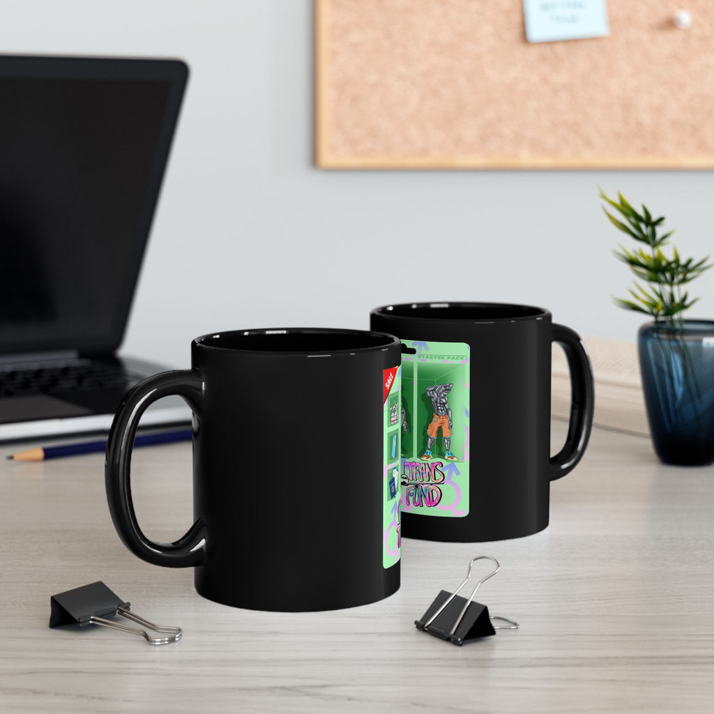 BTTF - Black Trans Travel Fund Black Ceramic Mug 11oz/15oz