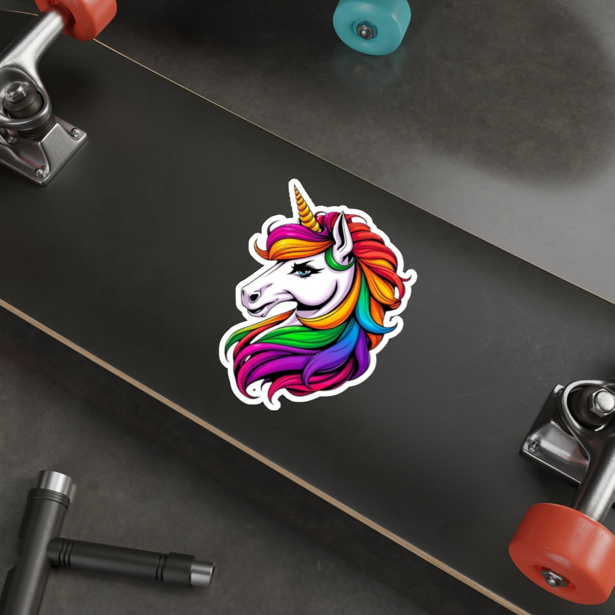 Die-Cut Stickers Sassy Rainbow Unicorn - EqualiTees.Me