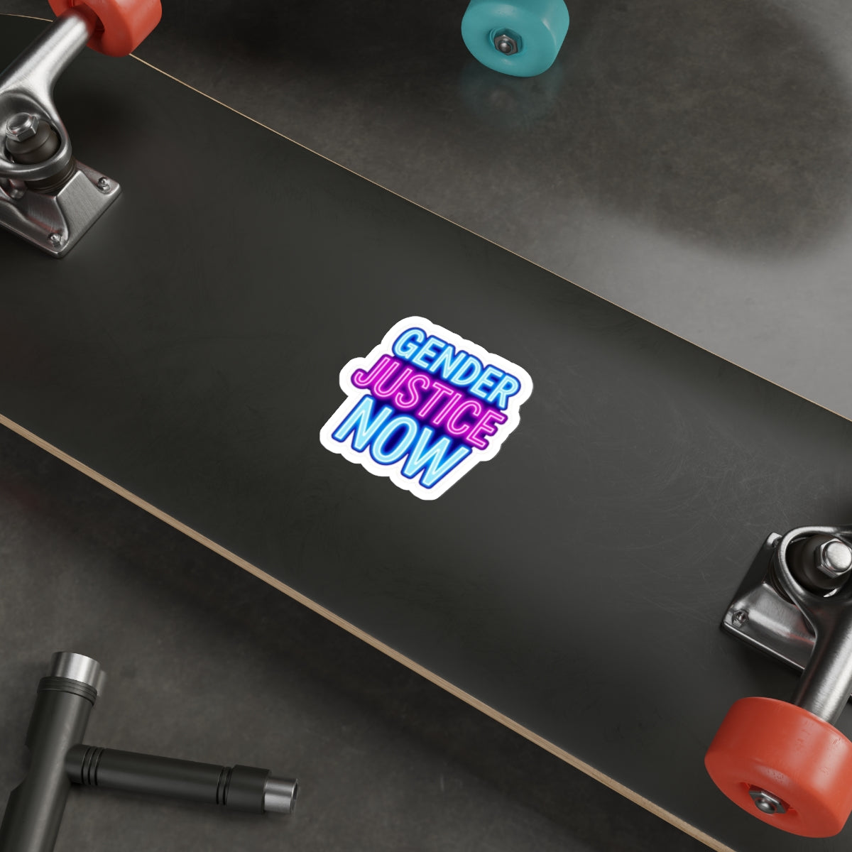 Die-Cut Stickers - GENDER JUSTICE NOW - EqualiTees.Me