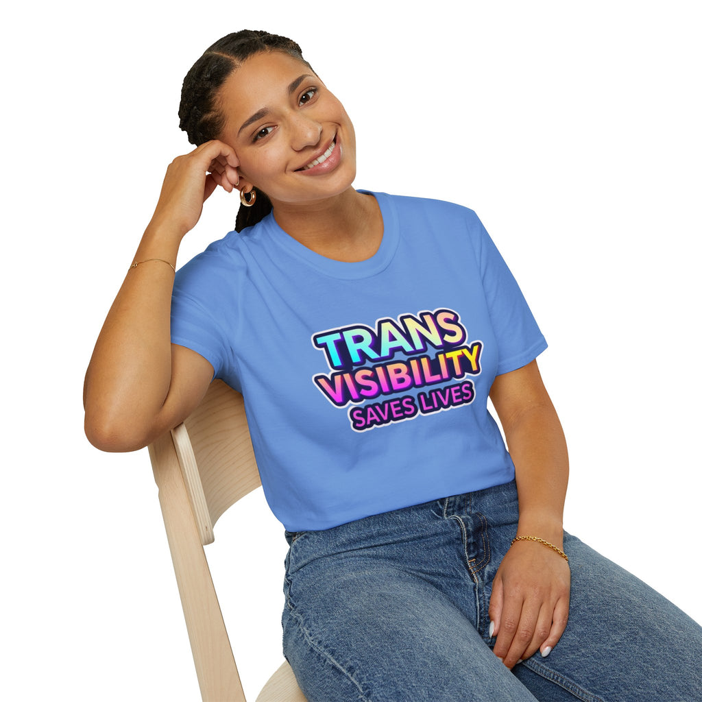 Trans Visibility Saves Lives Statement T-shirt