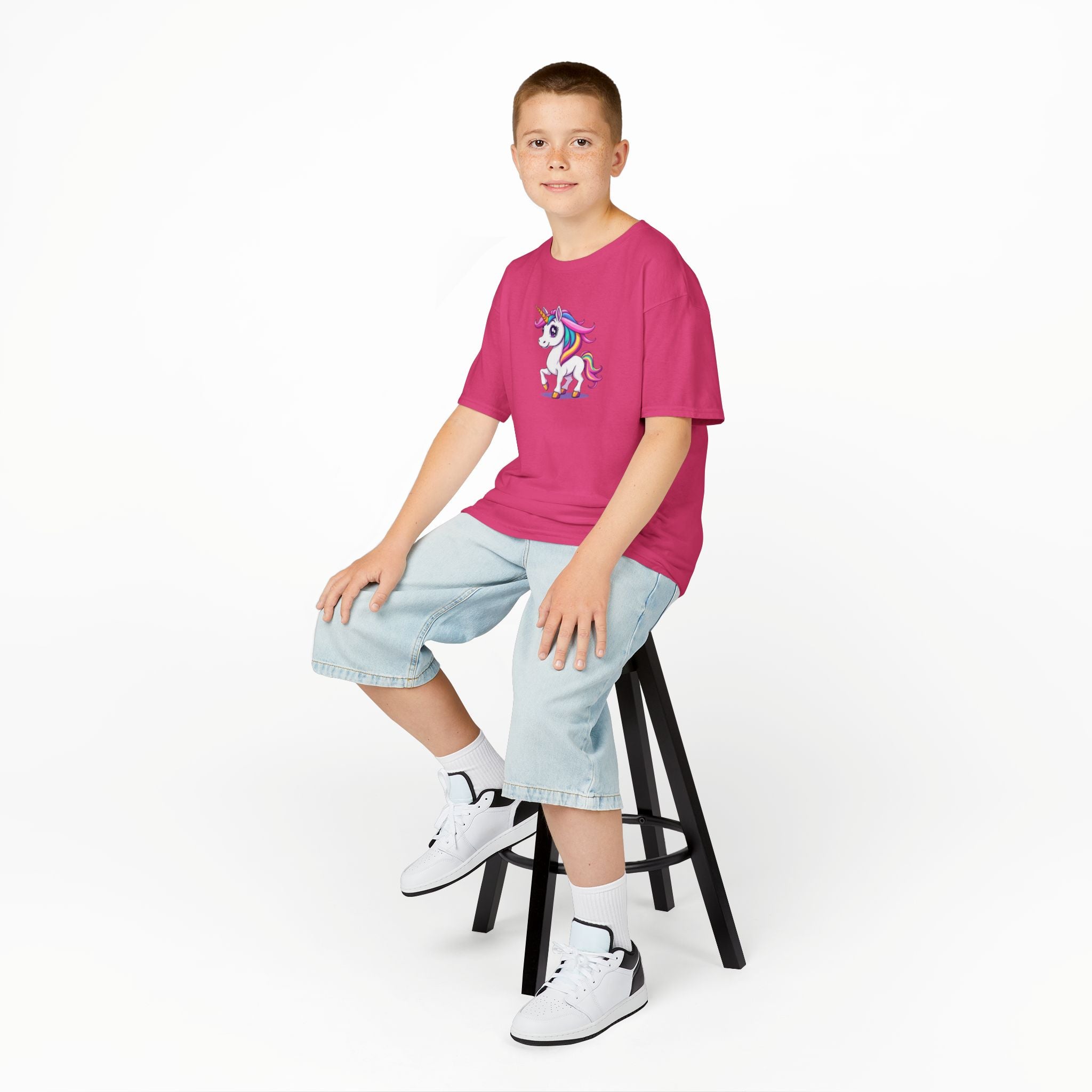 Camiseta de algodón pesado para niños Unicorn Kids