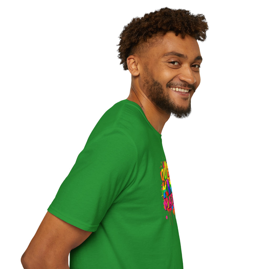 Queer Kids Matter Unisex Softstyle T-Shirt - Celebrate Inclusivity & Pride