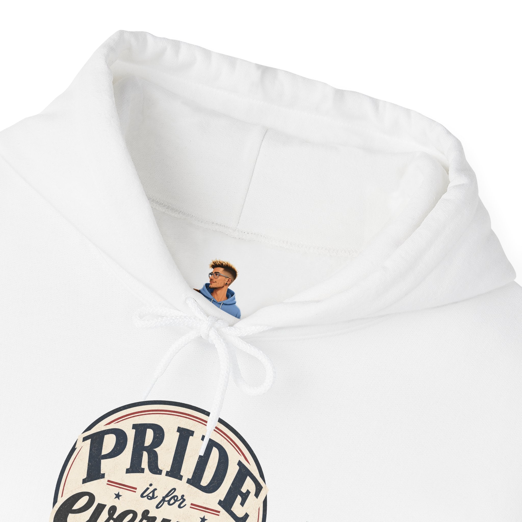 Pride Is For Everyone Pullover Hoodie — Vintage Graphic Inclusivity Sweatshirt