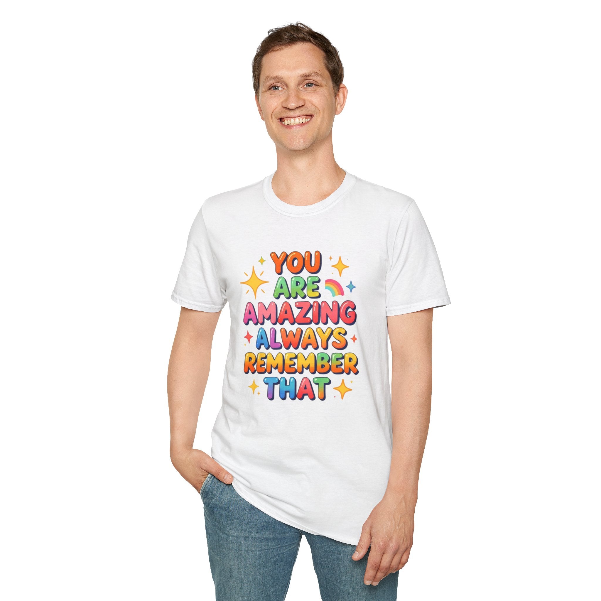 You Are Amazing T-Shirt — Colorful Inspirational Graphic Tee
