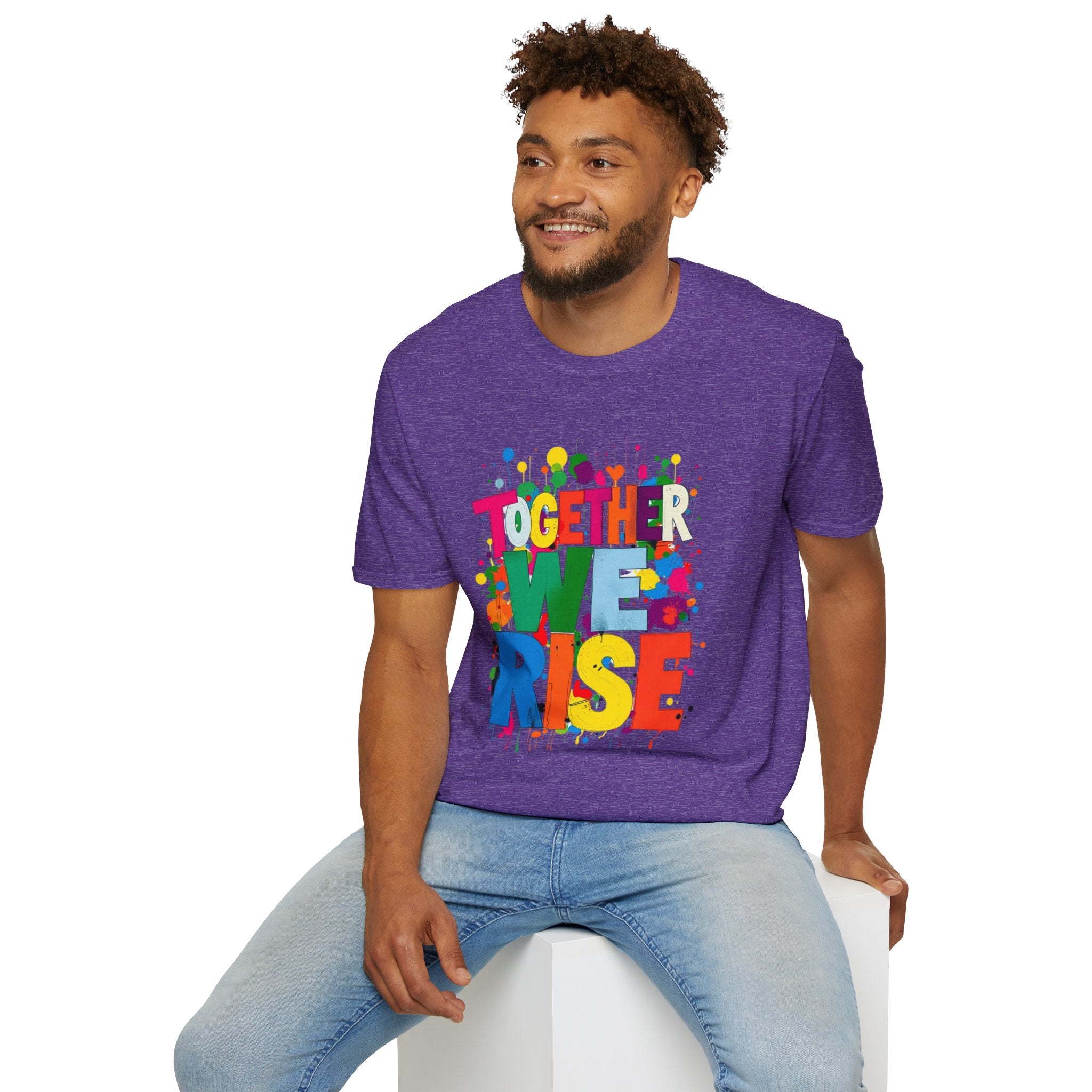 Juntos nos levantamos Camiseta unisex de estilo suave