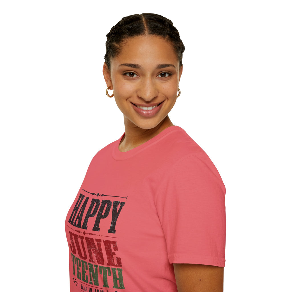 Juneteenth T-Shirt — "Happy Juneteenth" Celebration Tee