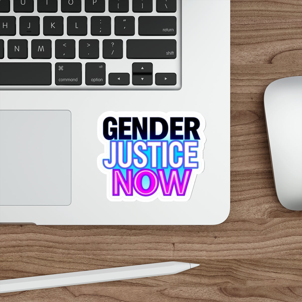 Die-Cut Stickers - GENDER JUSTICE NOW - EqualiTees.Me