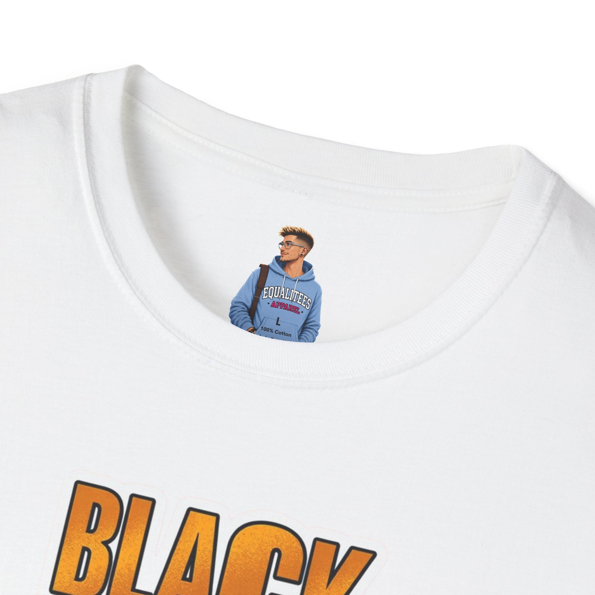 Camiseta unisex Softstyle: camiseta inspiradora "La historia negra es ahora"