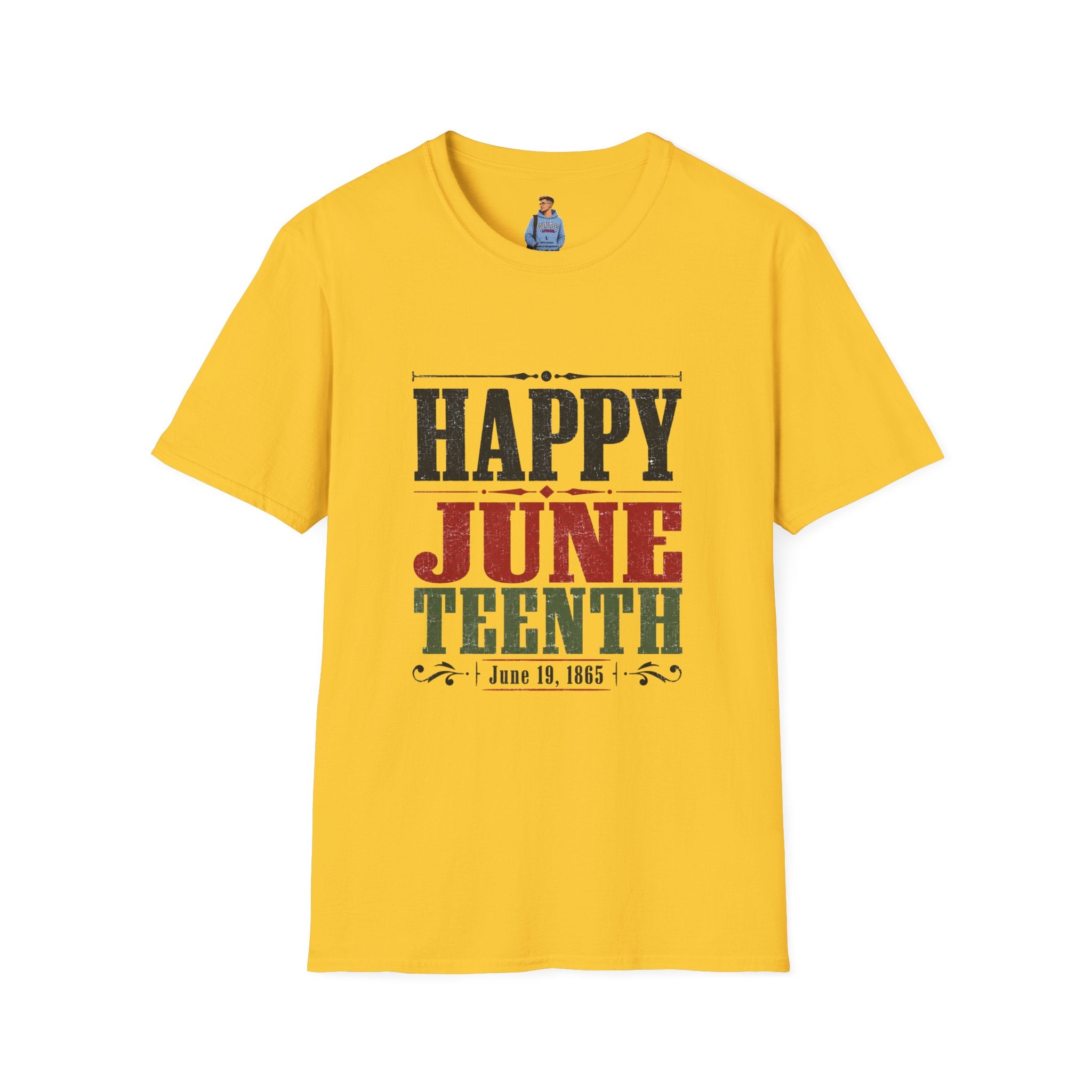 Juneteenth T-Shirt — "Happy Juneteenth" Celebration Tee