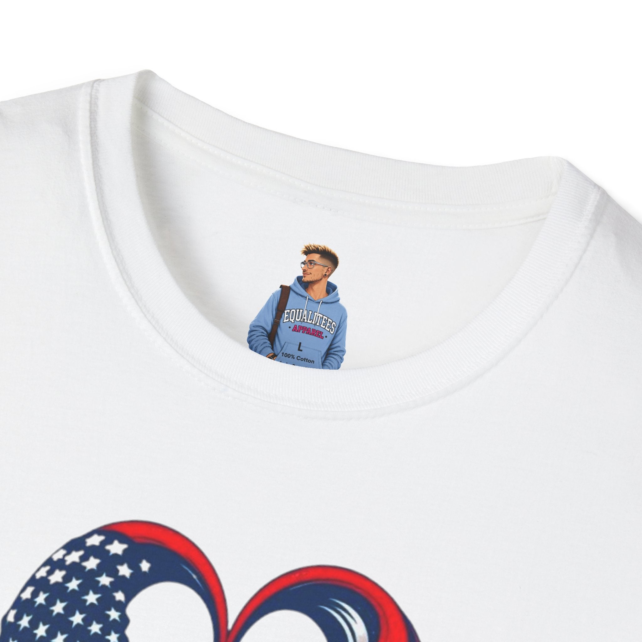 Camiseta unisex de estilo suave "American Patriots Stand with Canada"