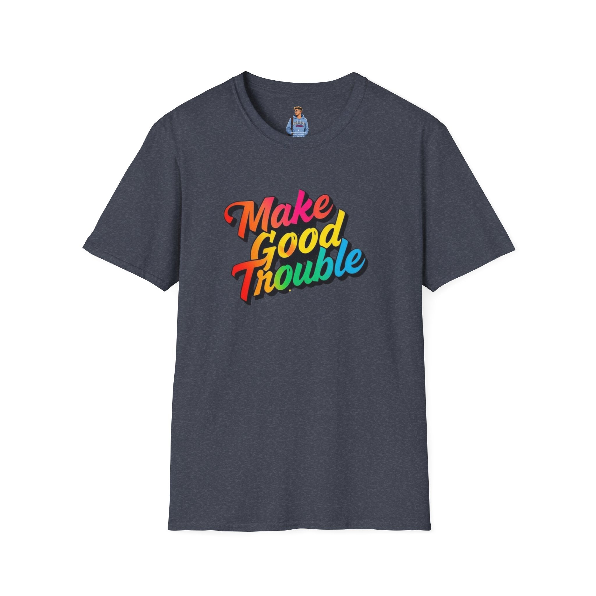 Make Good Trouble' Rainbow T-Shirt