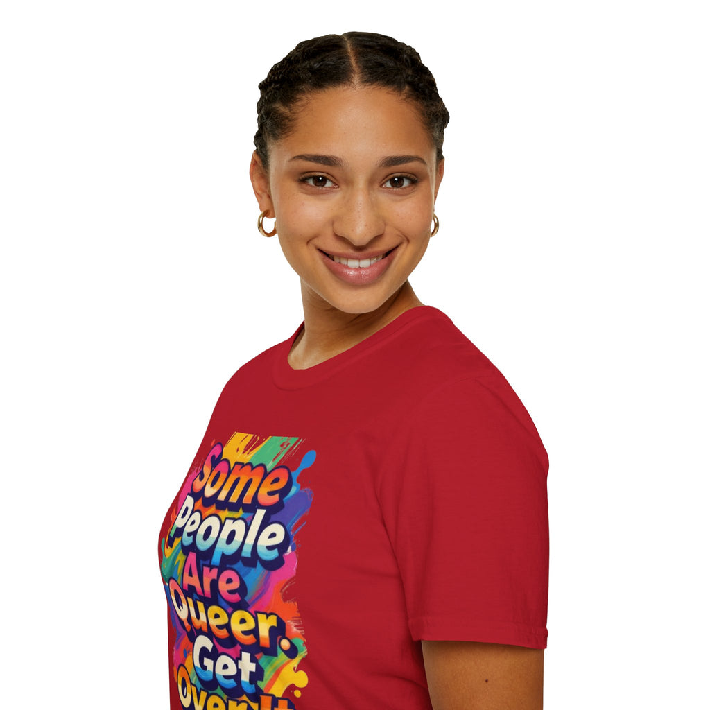 Some People Are Queer T-Shirt Rainbow Graphic
