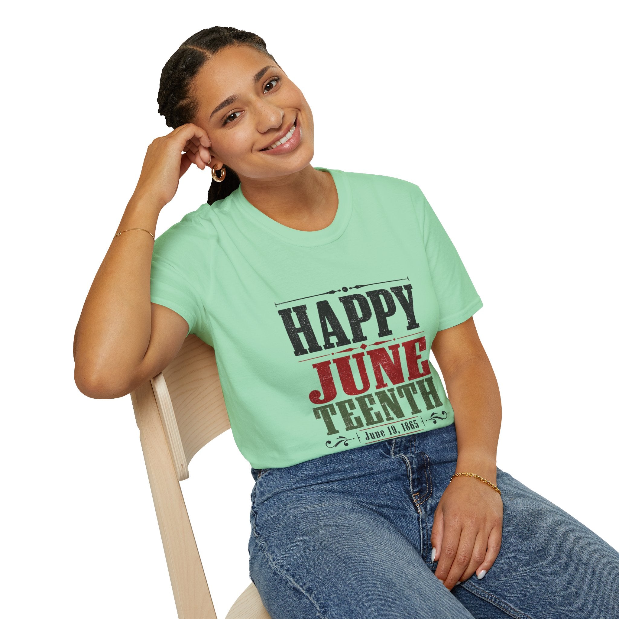 Juneteenth T-Shirt — "Happy Juneteenth" Celebration Tee