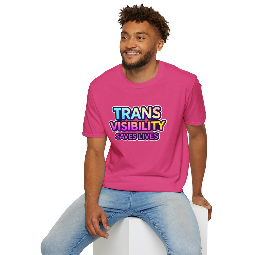 Trans Visibility Saves Lives Statement T-shirt