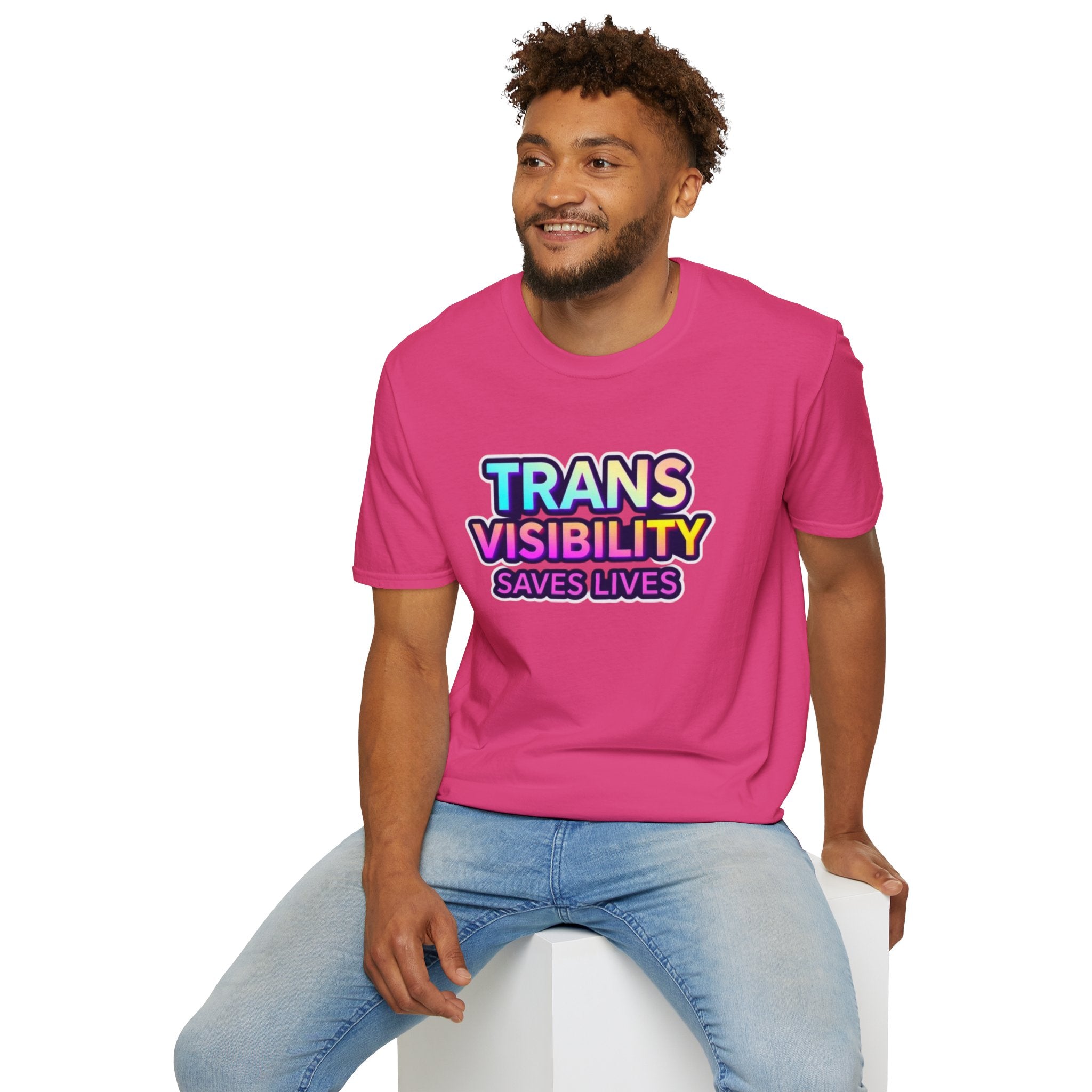 Trans Visibility Saves Lives Statement T-shirt