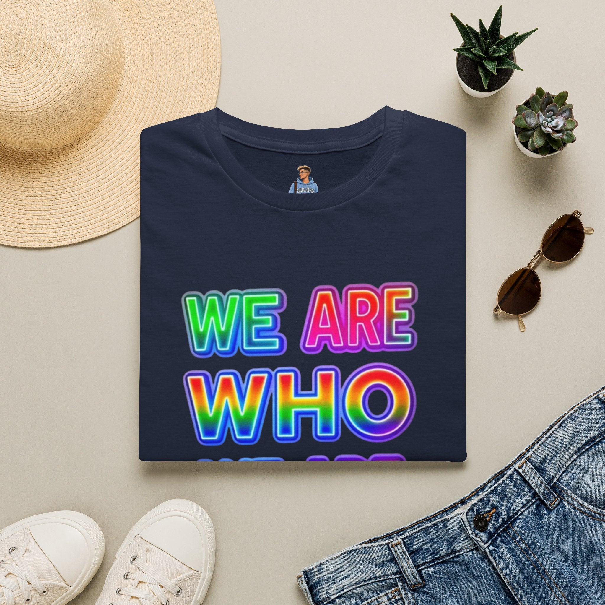 Pride Statement T-Shirt - 'We Are Who We Are' - Unisex Softstyle Tee for Self-Expression