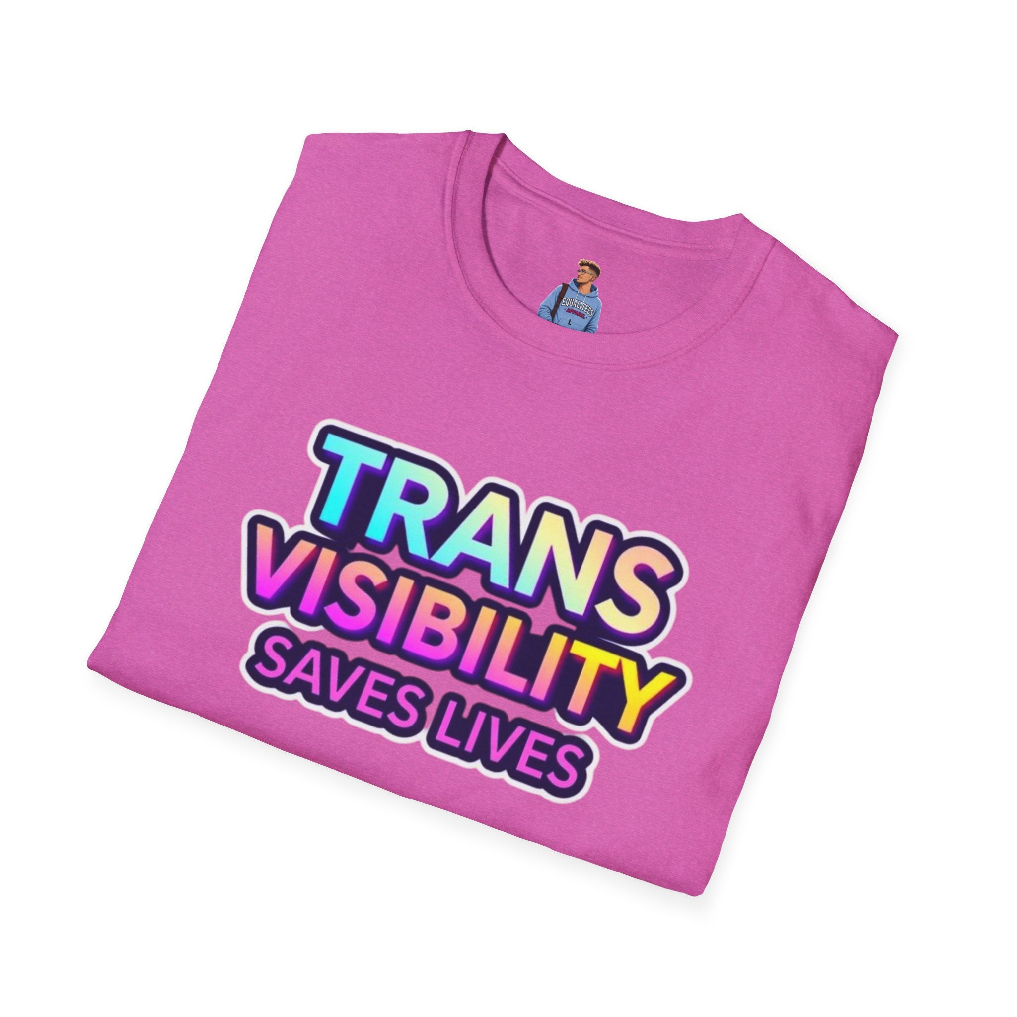 Trans Visibility Saves Lives Statement T-shirt