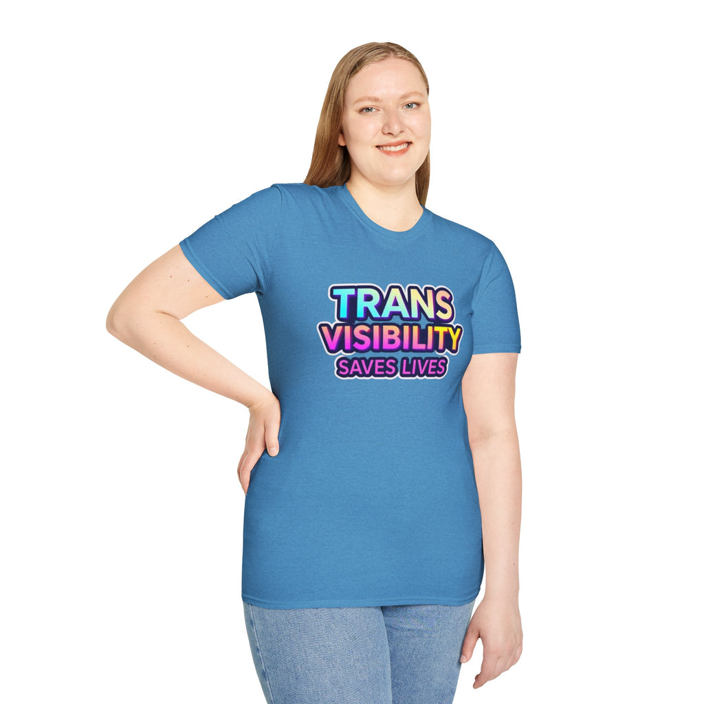 Trans Visibility Saves Lives Statement T-shirt