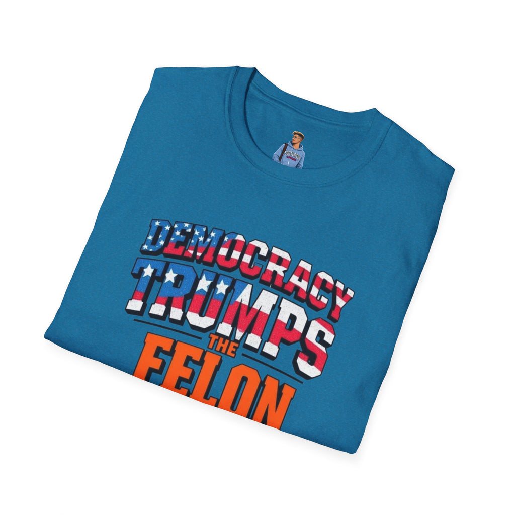 Democracy Trumps the Felon Graphic Tee