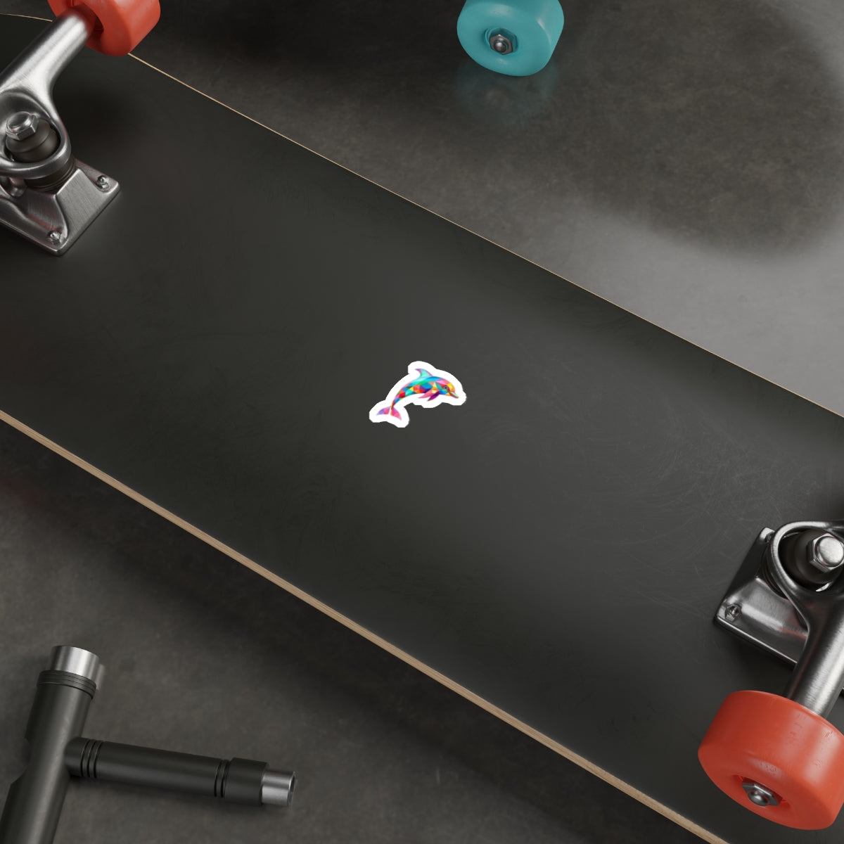 Die-Cut Stickers - Pride Dolphin - EqualiTees.Me