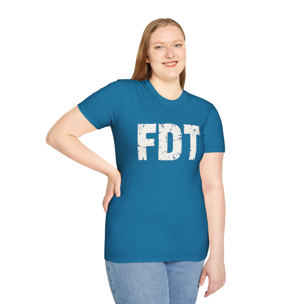 FDT Political Protest Distressed Graphic T-Shirt