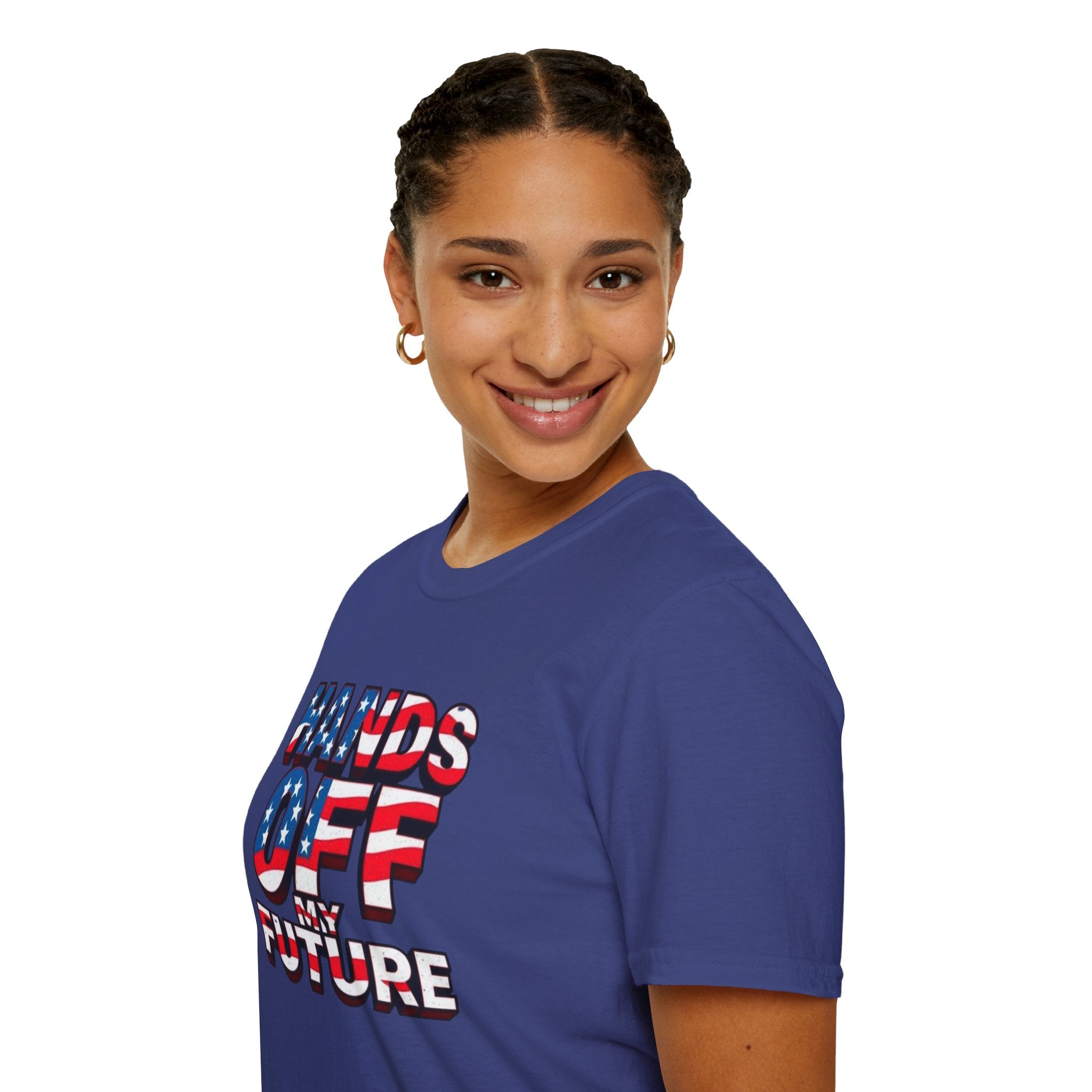 Hands Off My Future Political Statement Tee