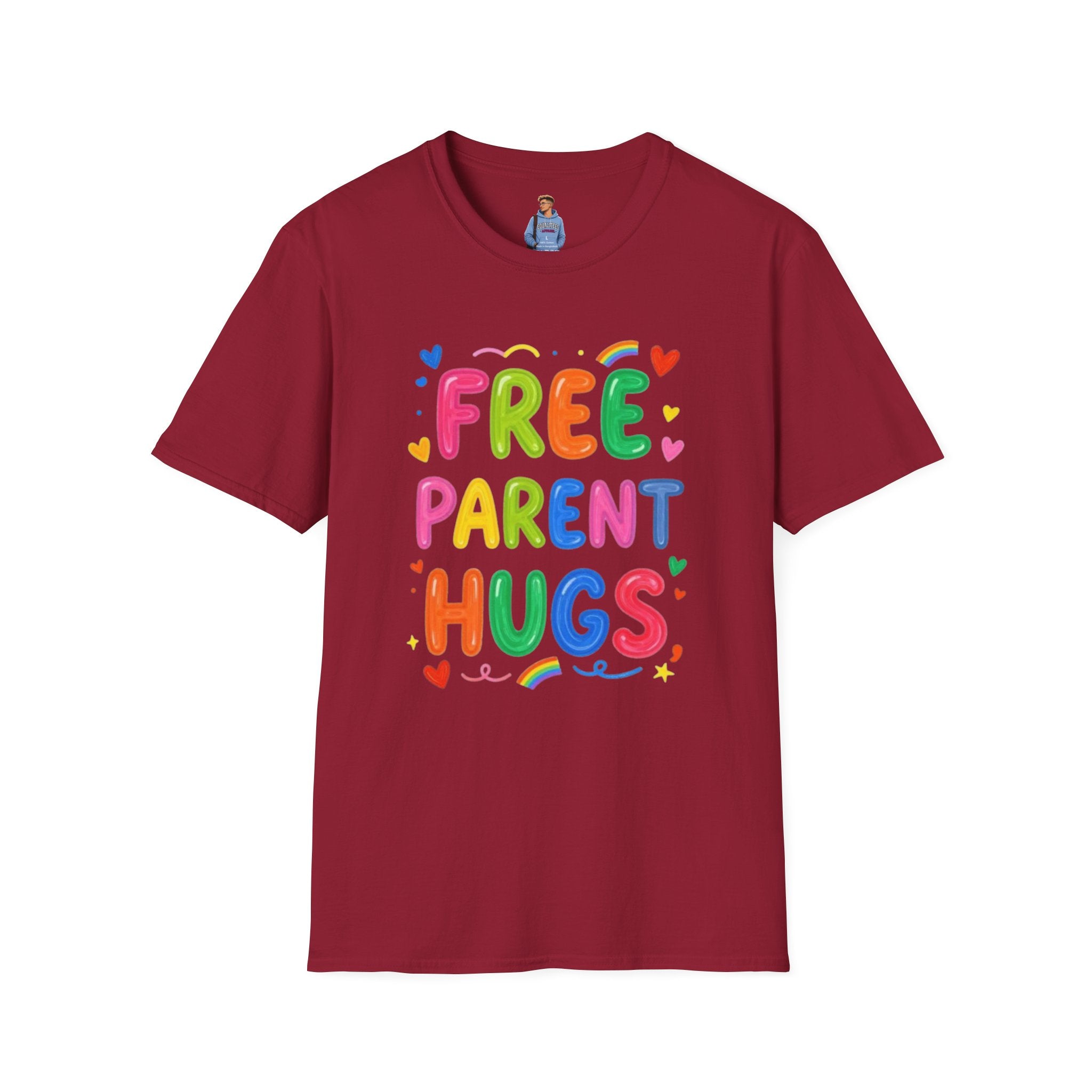 Free Parent Hugs Affirming T-Shirt