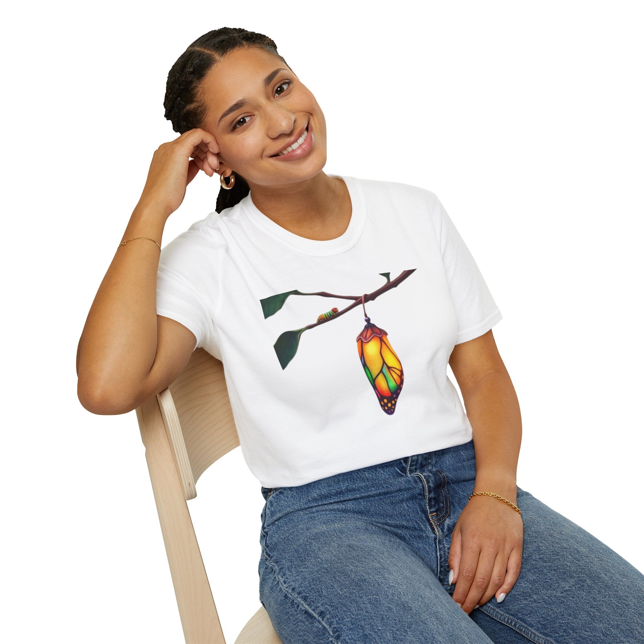 Rainbow Butterfly Cocoon Pride T-Shirt