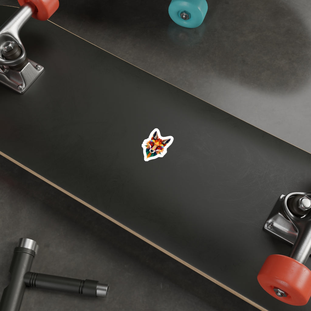 Fractal Fox Die-Cut Sticker - EqualiTees.Me