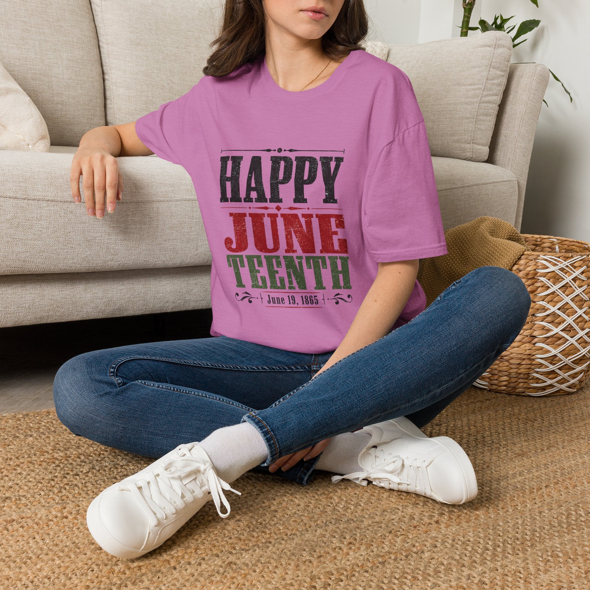 Juneteenth T-Shirt — "Happy Juneteenth" Celebration Tee