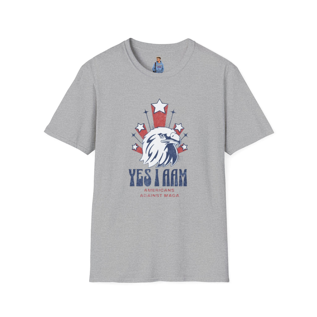Americans Against MAGA Red Patriots Unisex Softstyle T-Shirt