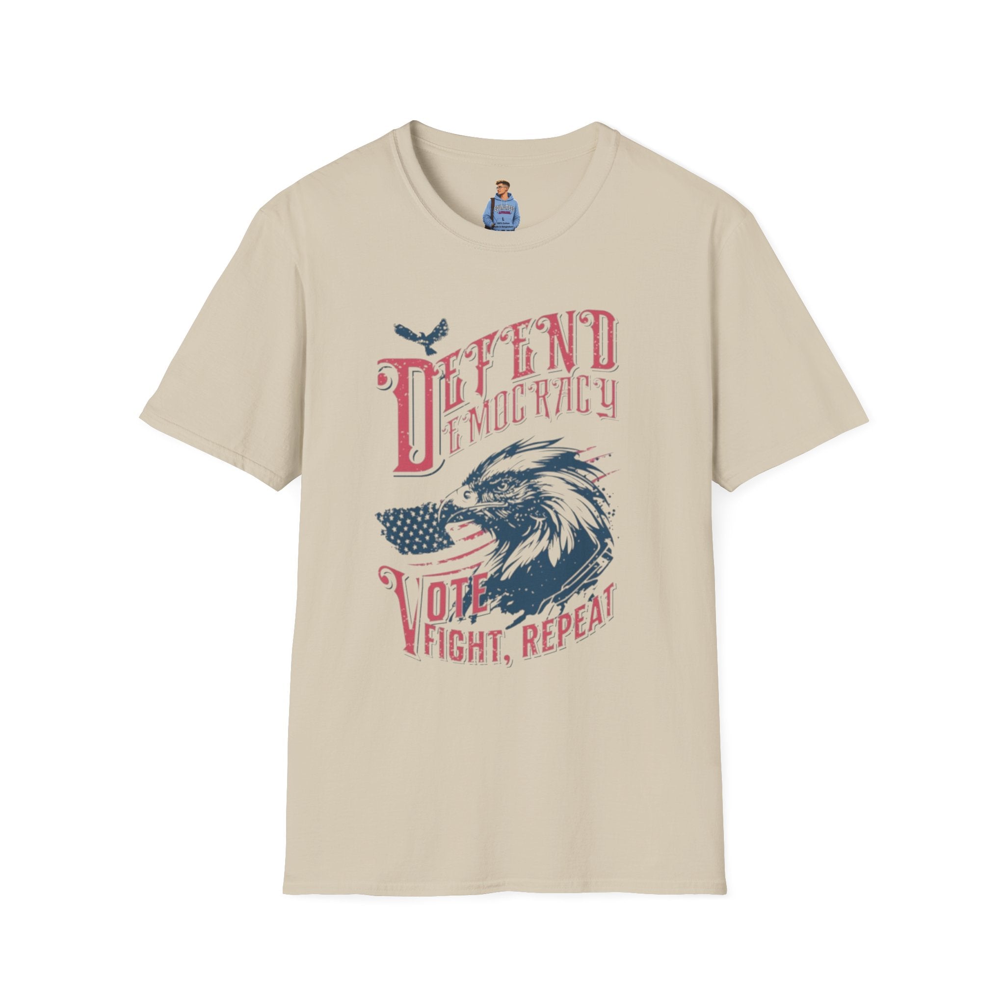 Camiseta unisex Defendiendo la democracia