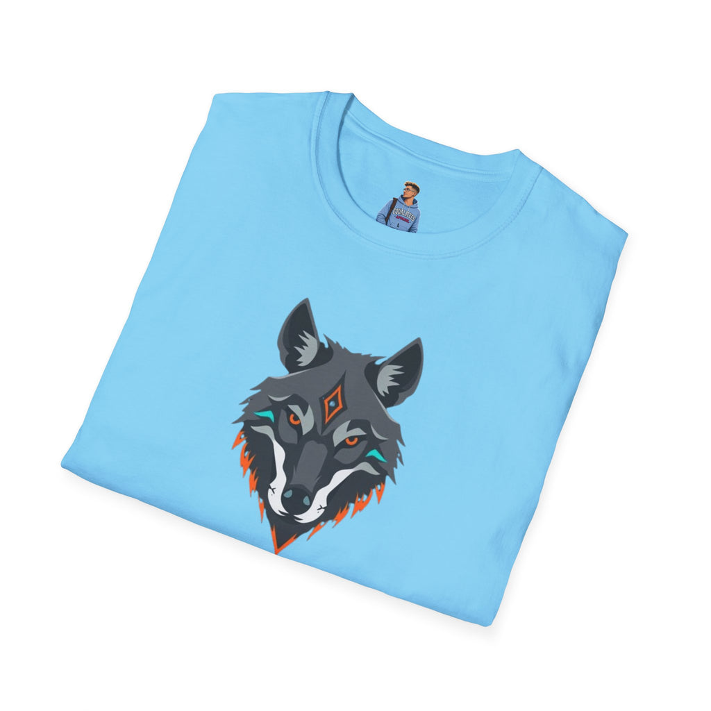 Mystical Wolf Design Unisex Softstyle T-shirt