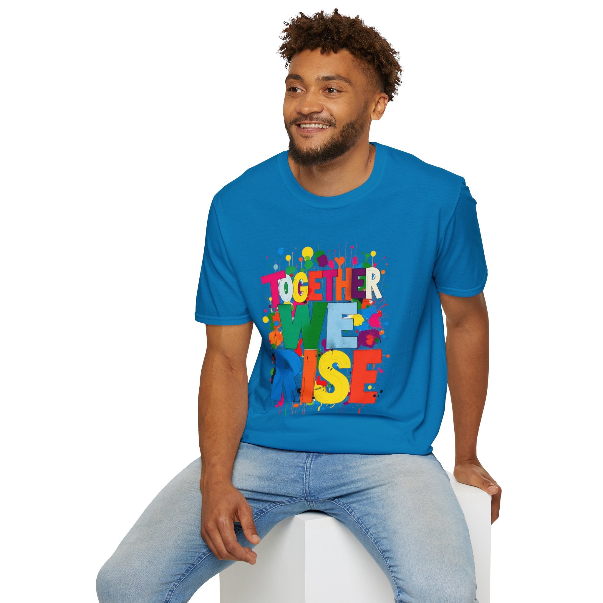 Juntos nos levantamos Camiseta unisex de estilo suave