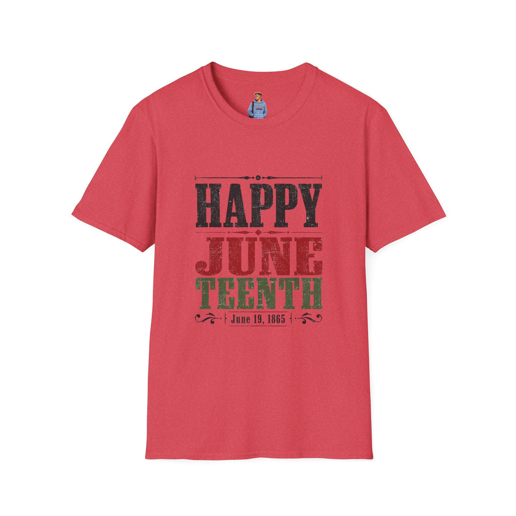 Juneteenth T-Shirt — "Happy Juneteenth" Celebration Tee