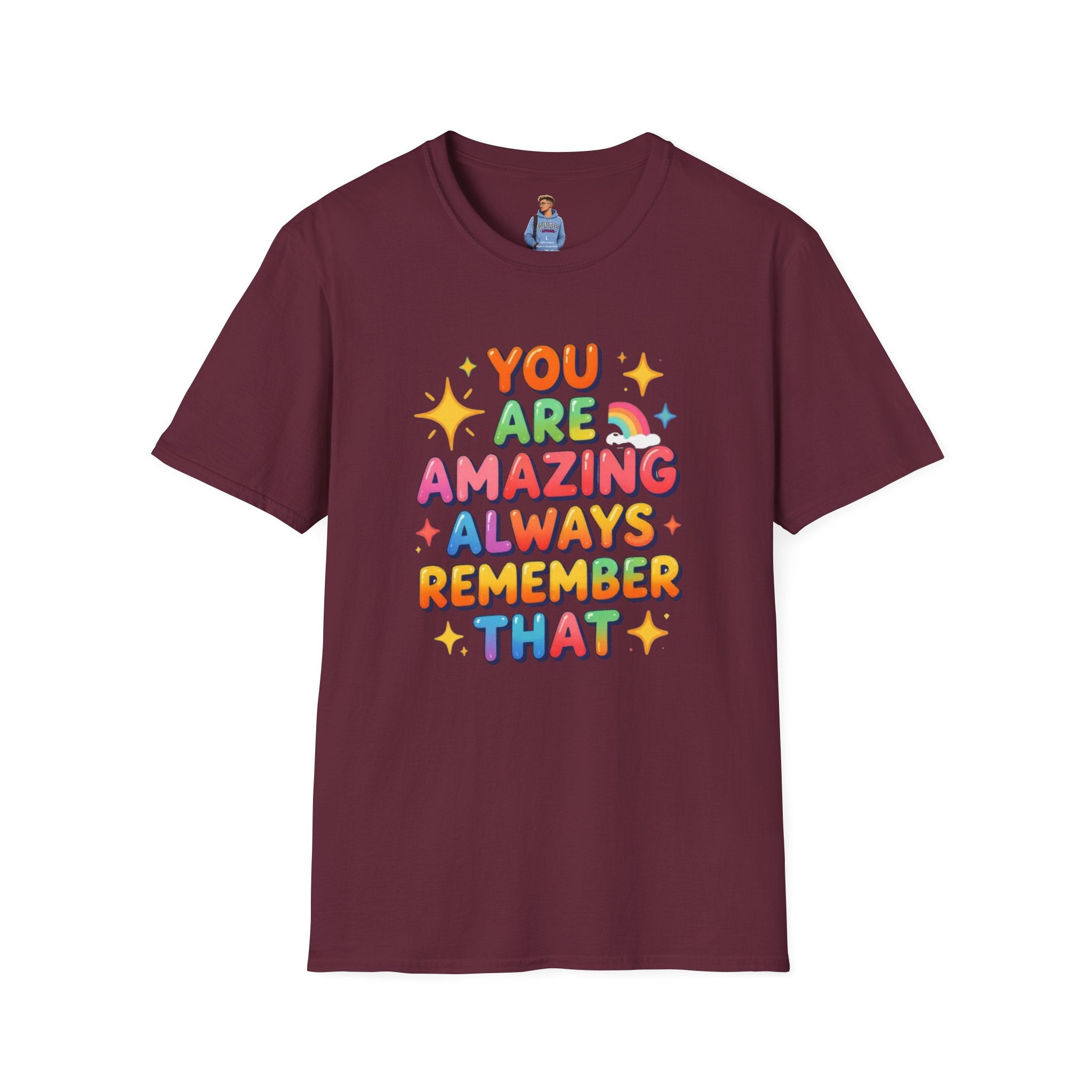 You Are Amazing T-Shirt — Colorful Inspirational Graphic Tee