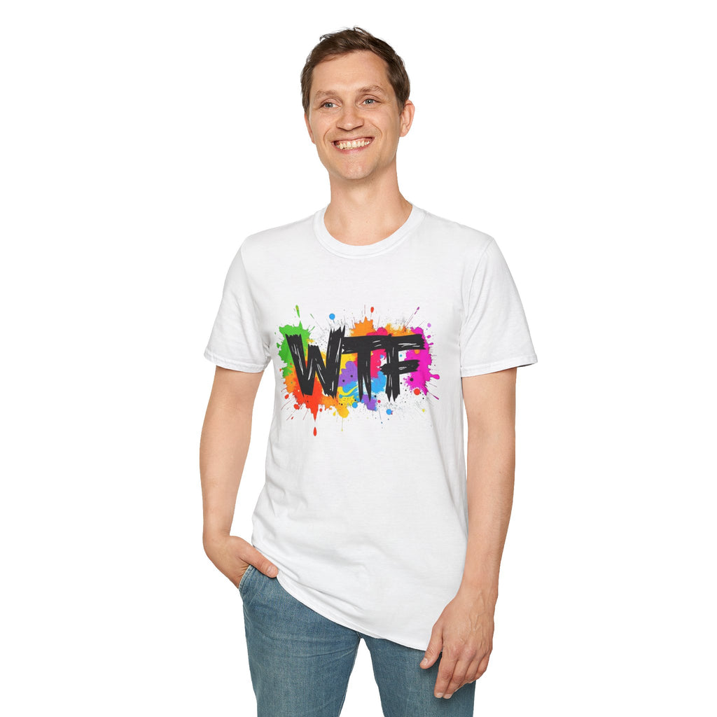 Bold Rainbow WTF Color Splash T-Shirt