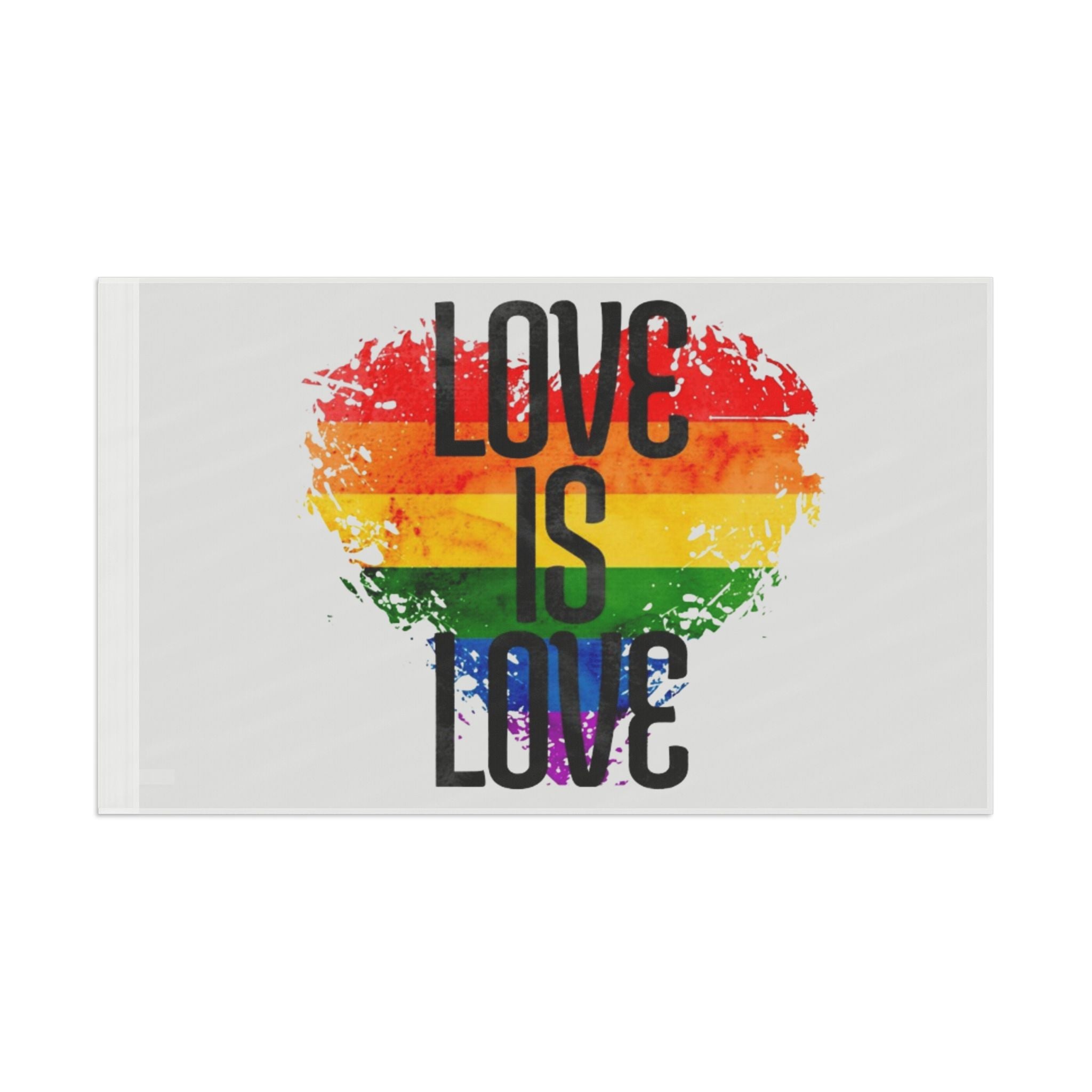 Love is Love Pride Flag - Aesthetic LGBTQ+ Banner for Celebration & Home Decor - EqualiTees.Me