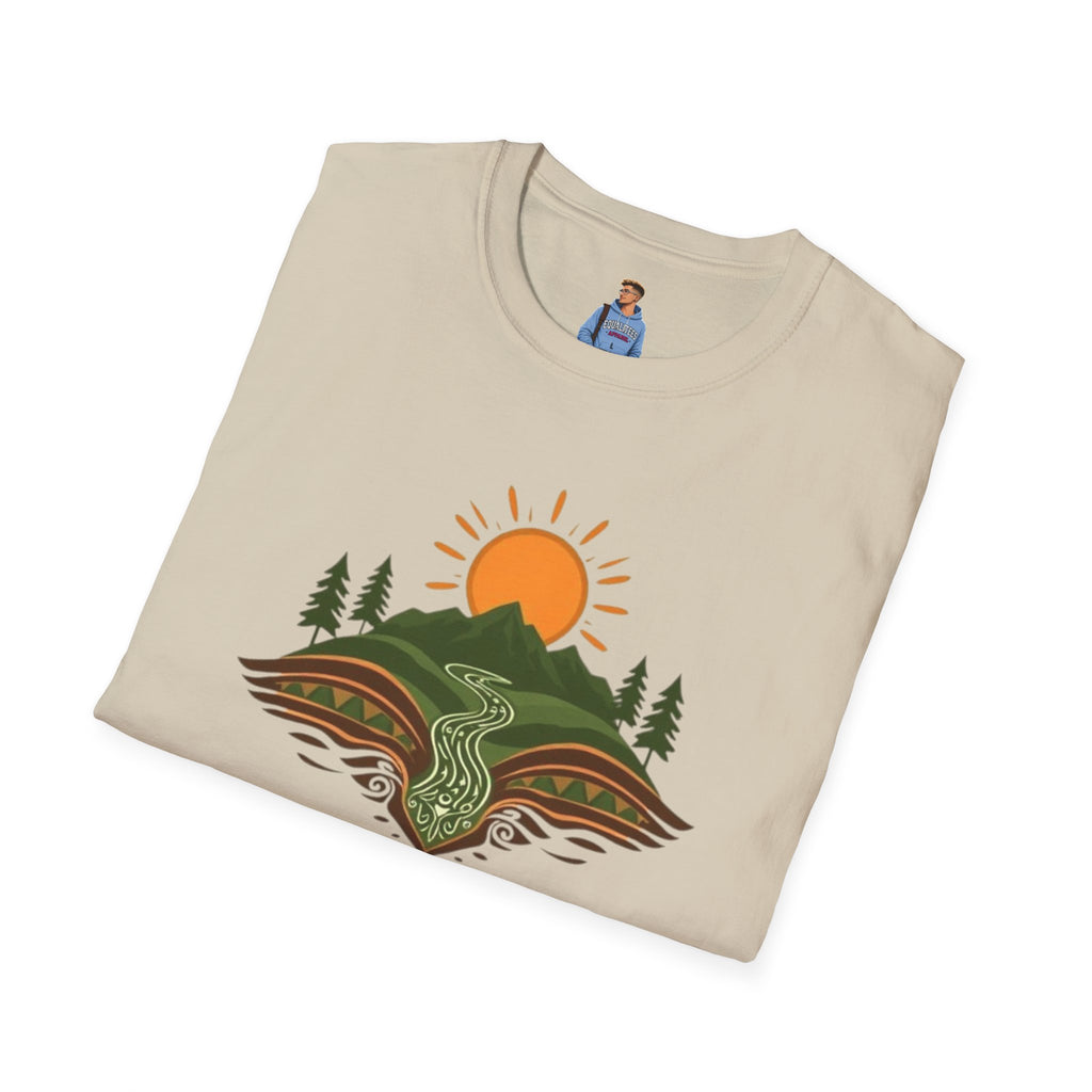 Mountain Scene Unisex Softstyle T-shirt