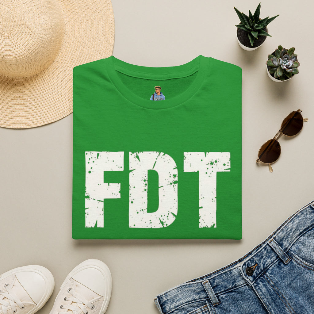 FDT Political Protest Distressed Graphic T-Shirt