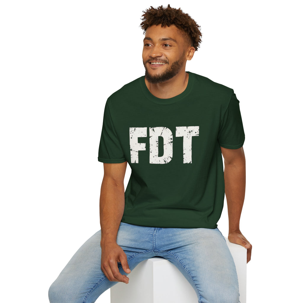 FDT Political Protest Distressed Graphic T-Shirt