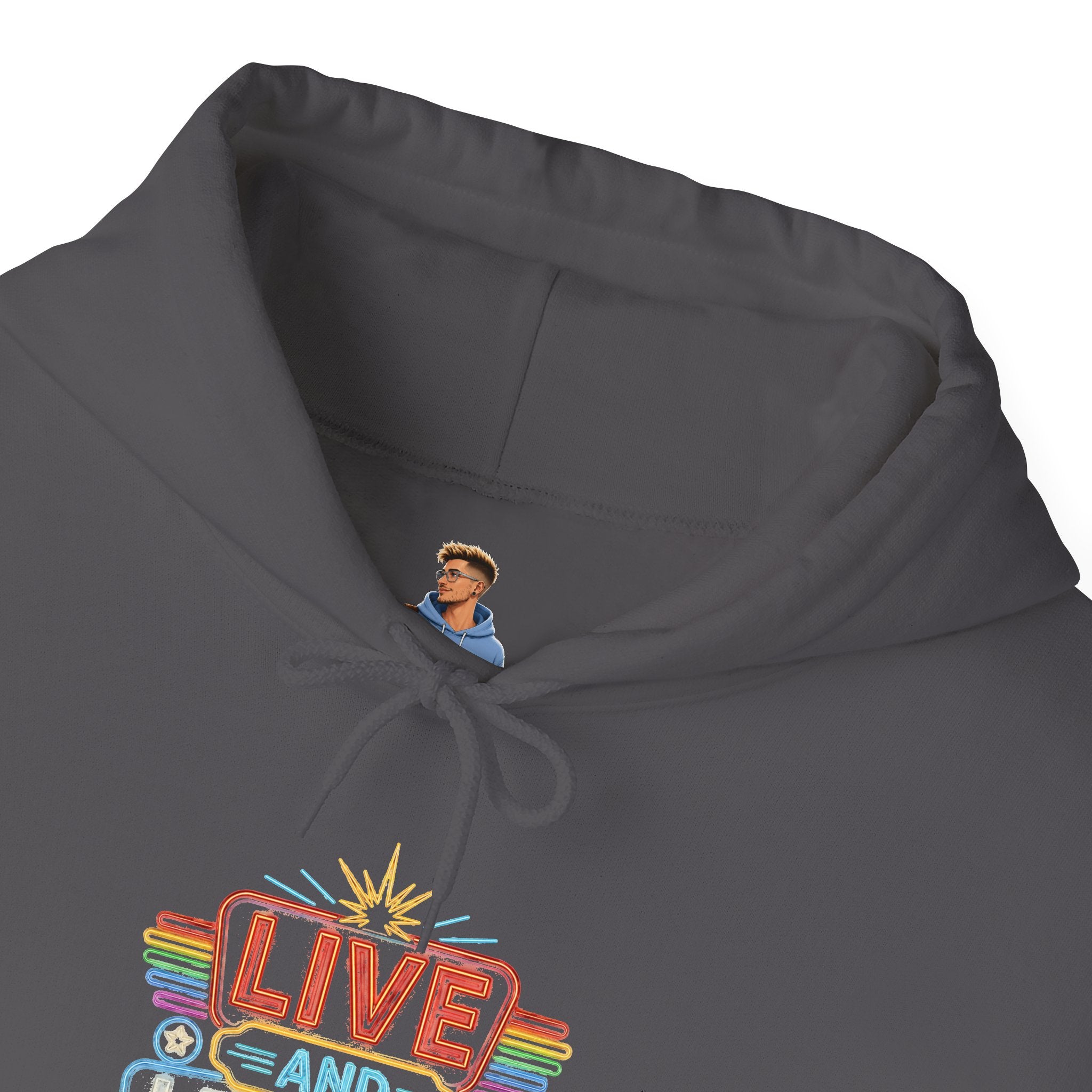 Live And Let Live Hoodie — Retro Peace Graphic Pullover